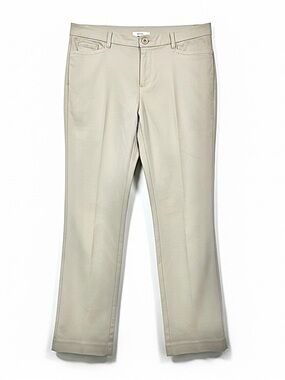 Christopher & Banks Chic Cream Straight-Leg Pants Size 10 Office or Casual wear
